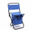Blauer Klappstuhl mit Tasche - Tragbares Camping 2