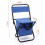 Blauer Klappstuhl mit Tasche - Tragbares Camping 3