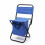 Blauer Klappstuhl mit Tasche - Tragbares Camping 9