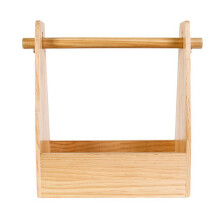 Natural Wood Snack Storage Tray For Camping Picnics And Home Use Durable Wooden Container With Slot Assembly Sturdy Structure Camping Snacks And