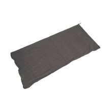 Faltbarer grauer Fleeceschlafsack-Einsatz für Camping 185x80cm