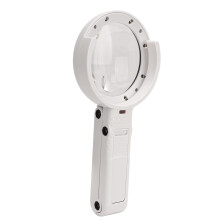 Lampa da tavolo con lente ingrandente LED 11X 5X con supporto – lente principale da 75 mm