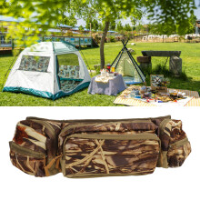 Outdoor Lint Camouflage Waist Bag, Adjustable Hiking Fanny Pack