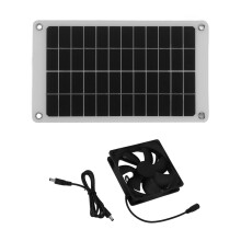 10W 12V Solar-Absaugventilator Waterproof IP67 für Hühnerstall Katzenhaus