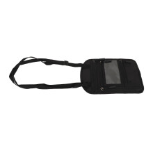 Stilvoller schwarzer Passholder – Wasserdichter Nylon, multifunktionales Design