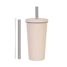 Tasse d'eau amicale de voyage d'isolation à-Couleur thé au lait