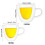 Double Walled Glass Cup with Handle For Coffee Teas And-180ml 4