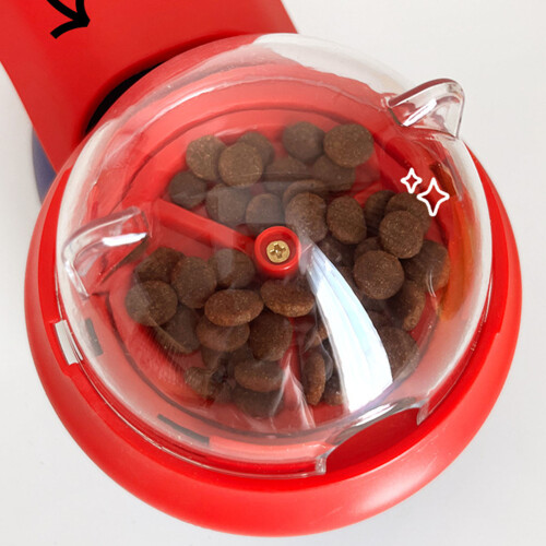 Cats Kibble Feeder Teasing Toy Exercise Flexibility-Pink 2