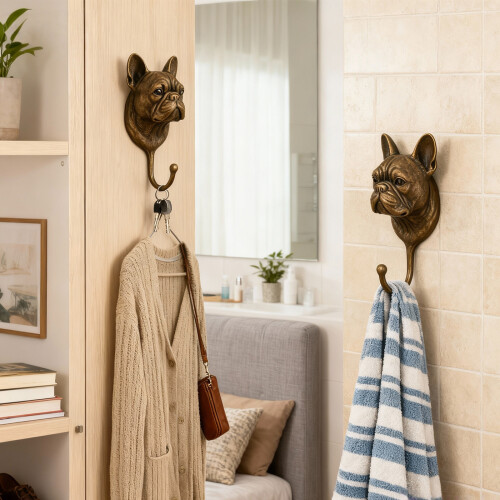 Functional Decorative Animal Wall Hook for Coat-French fight 2
