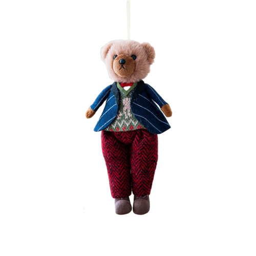 Romantics Plush Bear Gift for Her Him Soft Couple Keychain-2