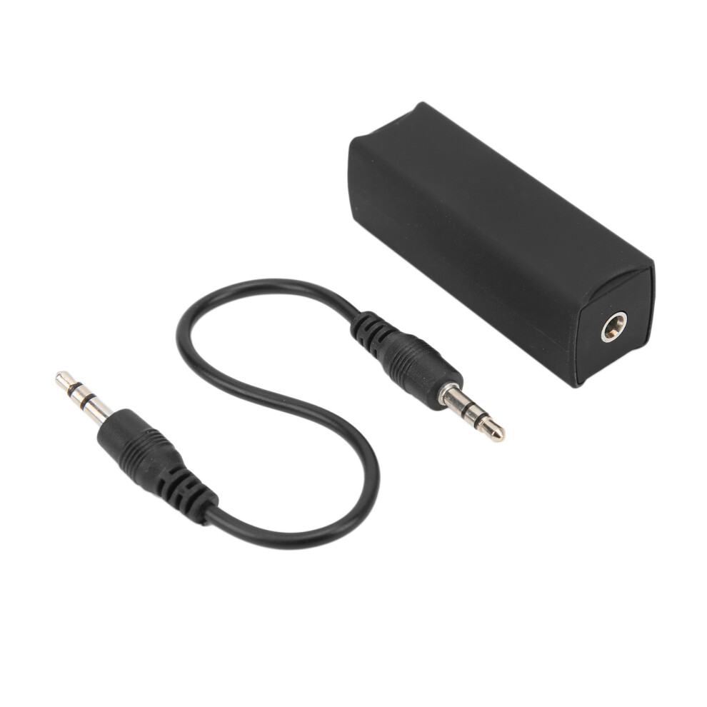 Ground Loop Noise Isolator 3.5Mm 20Hz-20Khz For Car & Home Stereo Black