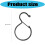 S Type Iron Hook Easy Mounting Spring Mechanism Nonslip Grip-20 3