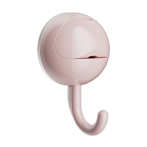 Secure Suction Hook With Reliable Adhesion For Hanging-Pink