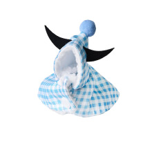 Fashion Parrots Cloak Winter Fall Costume for-blue grids S