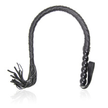 SM Whip Flogger Braided Whips Couples Flirting Leather Whip Spanking Whip Adult Sex Toy Cosplay for Couples, Length 80 cm