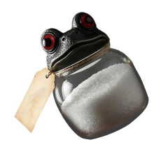 Practical Frogs Decoration Glass Container Including Lid for