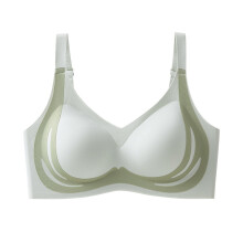 Women's Soft Bra and Comfortable Bra NonWired Push Up Bra for Women Sporty Lingerie Bra NonWired Breastfeeding (Green, L) Green L
