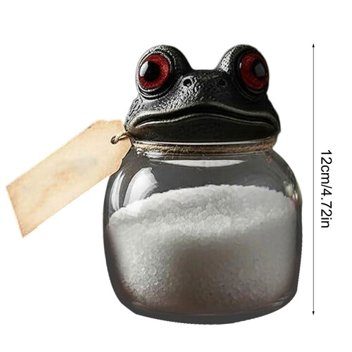 Practical Frogs Decoration Glass Container Including Lid for 2