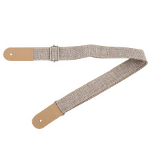 Helles Grau Baumwolle & Leinen Ukulelengurt, verstellbar 85-135cm