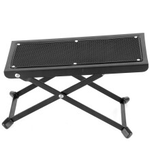 Gitarren-Fußhocker, Eisen, Kunststoff, 4-stufig,