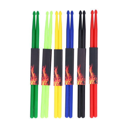 6 Paar 5A Nylon Drumstick Pack Professionelle 1