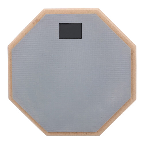 8in Wooden Dumb Drum Pad, Adjustable, Shock-Absorbent, Gray 1