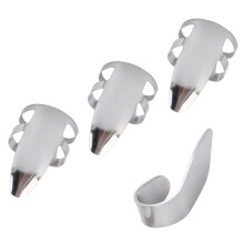 3 Stück Metall-Gitarrenkapodastriemen-Set mit Aufbewahrungsbox, Größen 36x17mm / 38x22mm