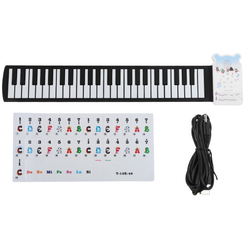 Handgerolltes Klavier, flexibel, tragbar, 49 1