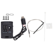 Sistem de preamplificare pentru chitară acustică, egalizator EQ pe 5 benzi cu tuner de doze și afișaj LED, instalare fără lipire pentru un
