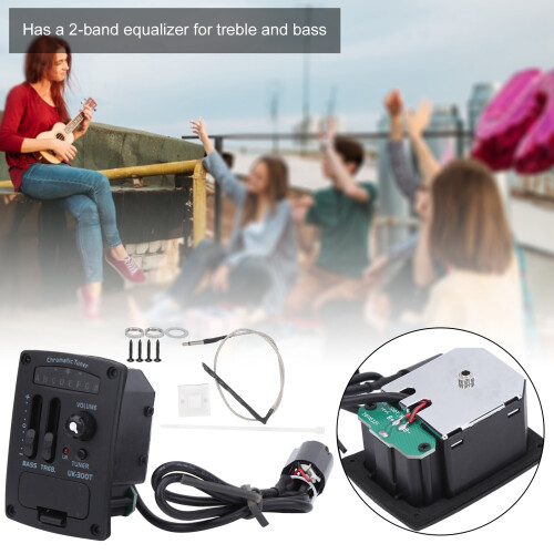 2-Band-EQ-Tonabnehmer für Ukulele, Equalizer,