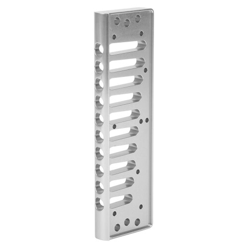 10-Hole Blues Harmonica Comb Part for SP20 Aluminum Alloy Silver Accessory