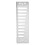 10-Hole Blues Harmonica Comb Part for SP20 Aluminum Alloy Silver Accessory 9