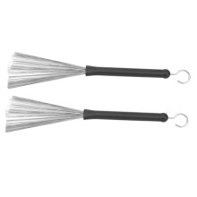 2Pcs Trommel Pinsel Gummi Edelstahl Draht