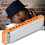 10-Hole Eb Blues Harmonica AM-20D, ABS Resin Comb, Orange 1