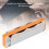 10-Hole Eb Blues Harmonica AM-20D, ABS Resin Comb, Orange 3