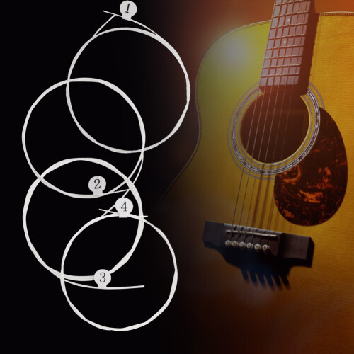 4Pcs Ukulele String Set Helle Sound Carbon High 1