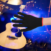 Gitarrenhandschuh, schwarz, für Musiker, schützt