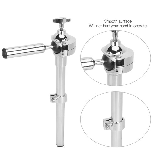 Tom Drum Single Arm Holder Premium Material High Grade Aluminum Alloy Function Design Smooth Surface Does Not Hurt Hands Ideal Accessory Drum Set 2
