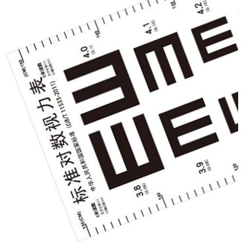 Eye Charts Standard Visual Acuity Chart With Height Measure Ruler Waterproof Tear Resistant Visual Testing Chart 2