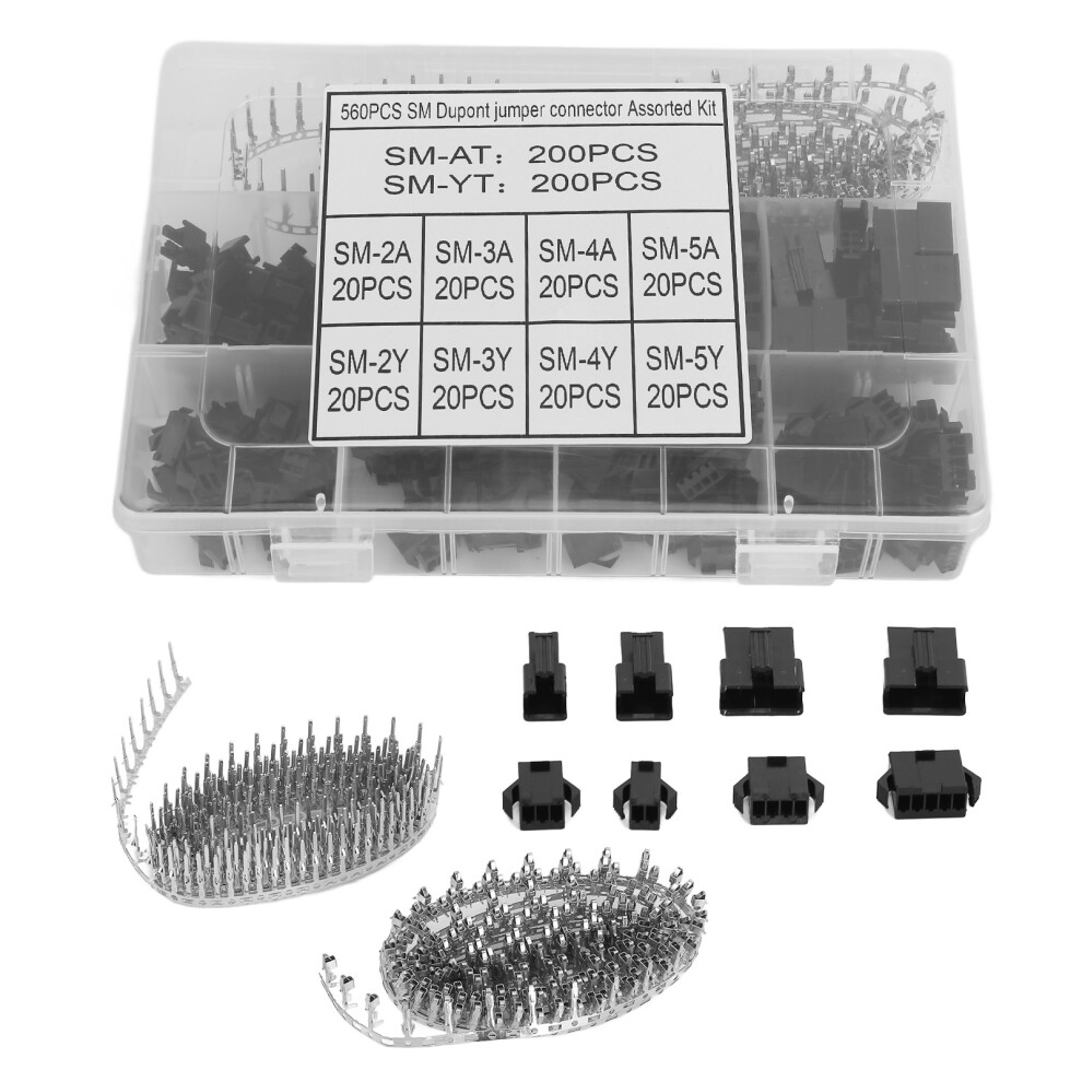560 Pcs Copper Plastic Terminal Connector Kit For Speakers, Appliances 9391377077100