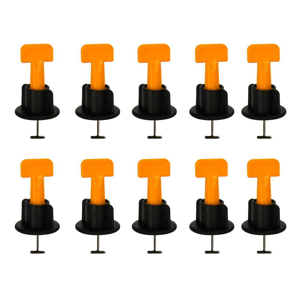 50 Pcs Tile Leveler 1.5Mm Reusable Orange Pp Steel Leveling Tool 8471371934782