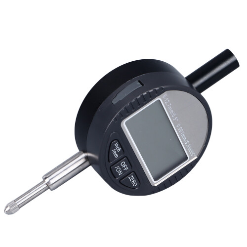 Digital Dial Indicator 0.001mm 0.00005in, 12.7mm Range, Aluminum