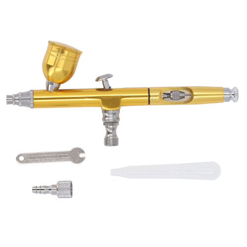 Aérographe buse de 0,3 mm gobelet de 6 ml kit doré 2