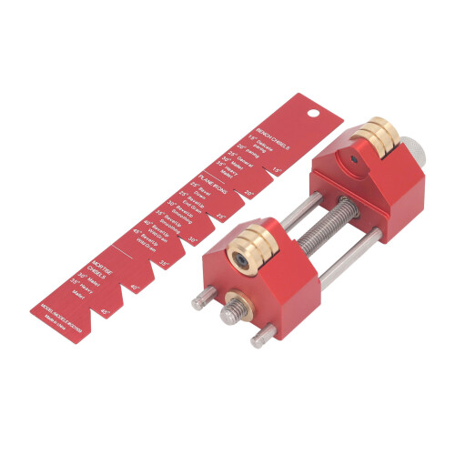 Adjustable Angle Fixture for Woodworking Tools, Honing Guide System with Sharpening Holder and Angle Gauge, Chisel Sharpening Kit for Precise Edge 1