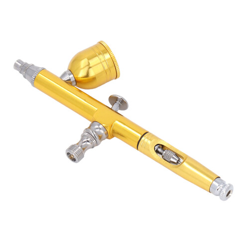Aérographe buse de 0,3 mm gobelet de 6 ml kit doré