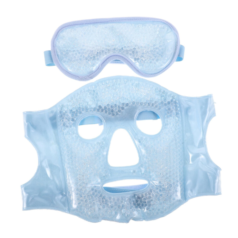 Reusable ice mask for face, puffiness, dark circles, redness, and adjustable for men