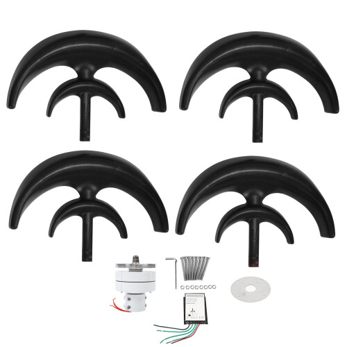 Windturbinen-Kit, 1200 W, 4-Blatt-Generator, 1