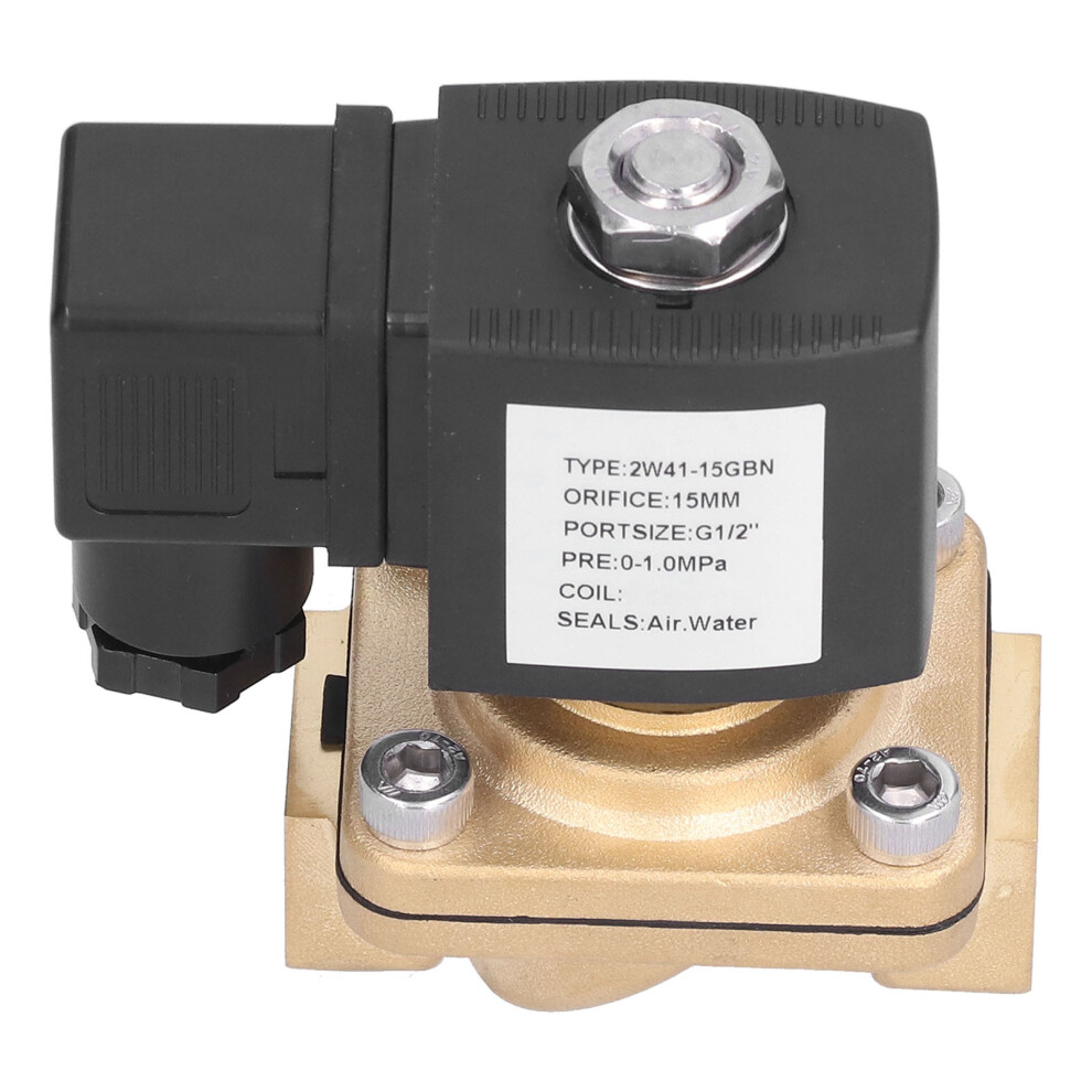 Brass 2W41-15Gbn 2-Way Solenoid Valve 12V G1/2In 9371377570160