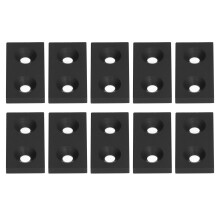 10Pcs Aluminium Profil End Kappe Legierung Metall