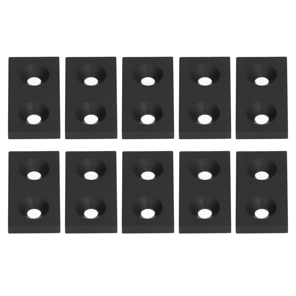 10Pcs Aluminium Profil End Kappe Legierung Metall